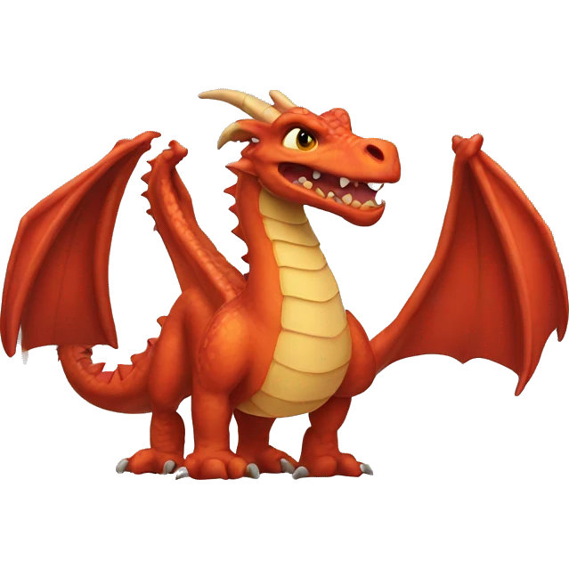 Dragon with a chad face emoji