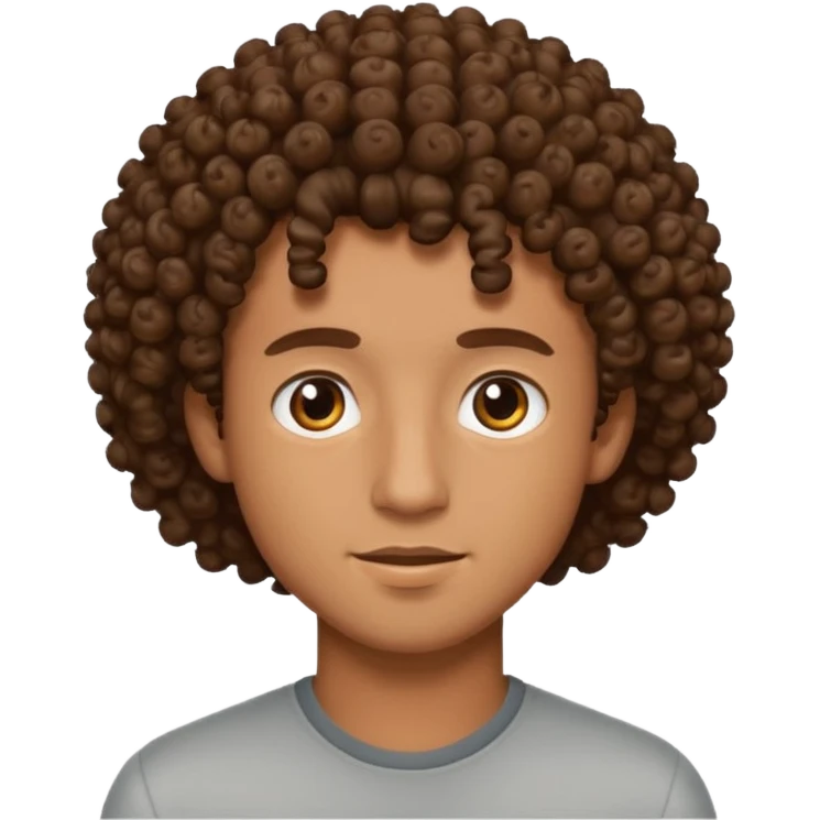 curly head guy  emoji