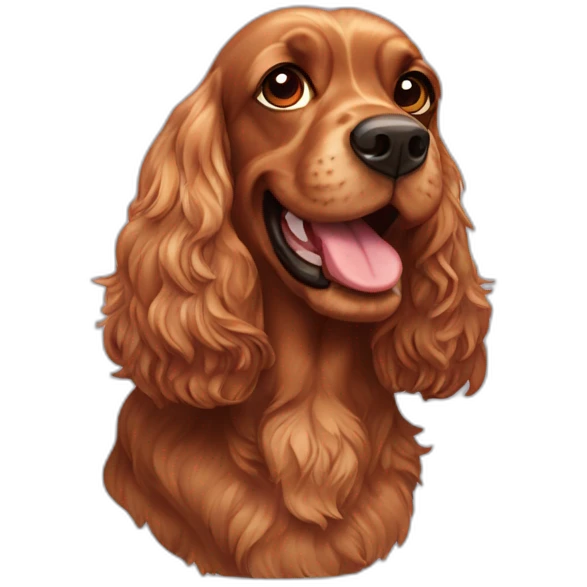 crazy cocker spaniel emoji