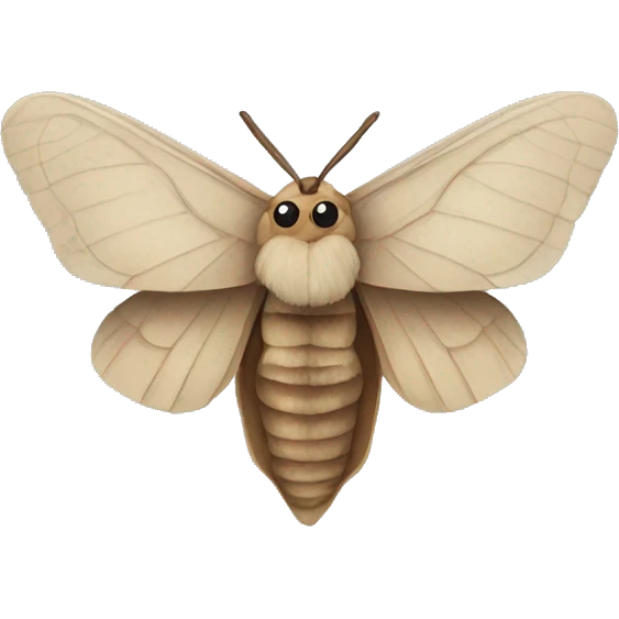 moth as a human emoji
