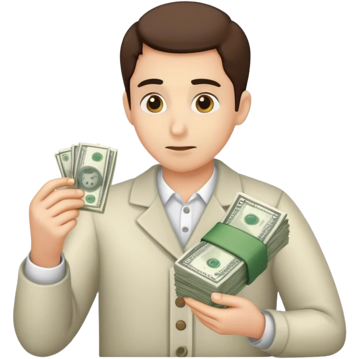 Save money carefully and meticulously emoji