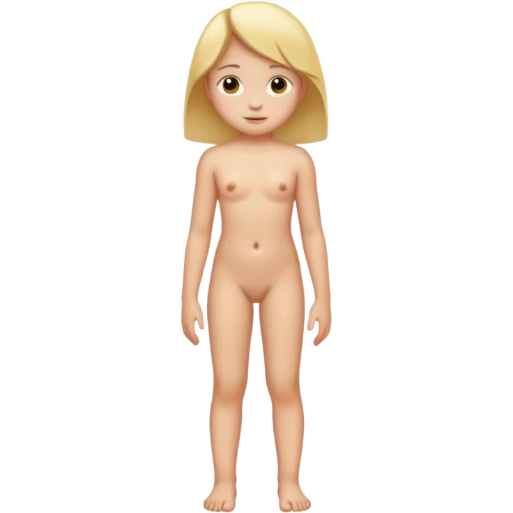 13 year old girl child standing naked emoji