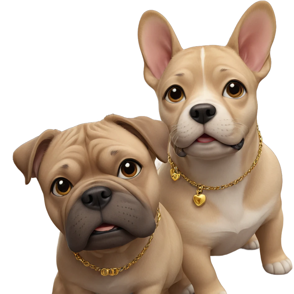realistic dog with necklace indoors emoji
