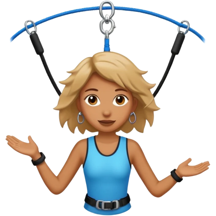 bungee jumping face with earrings emoji