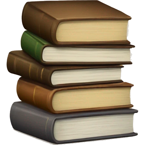 Stack of book emoji