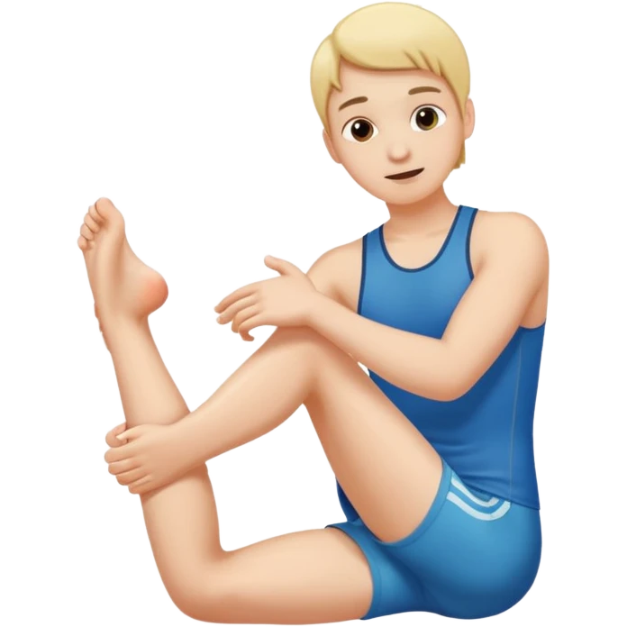 Doing like with the toe of the foot  emoji