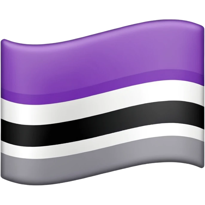 Asexual flag emoji