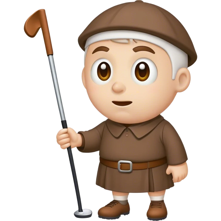 Friar playing golf  emoji