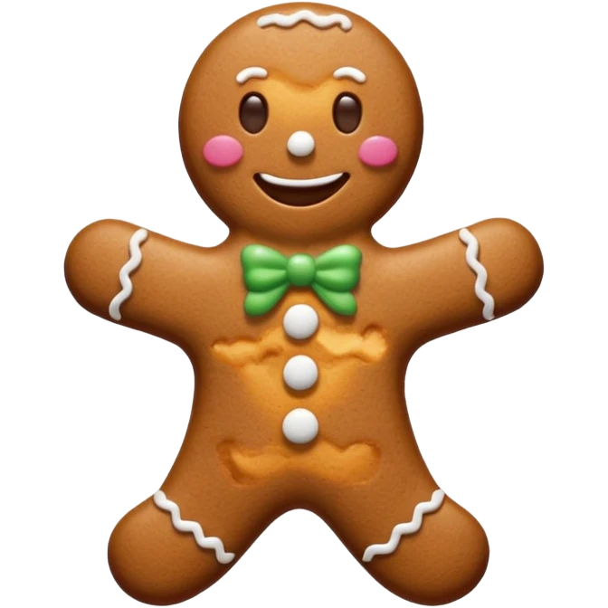 Gingerbread stylised emoji
