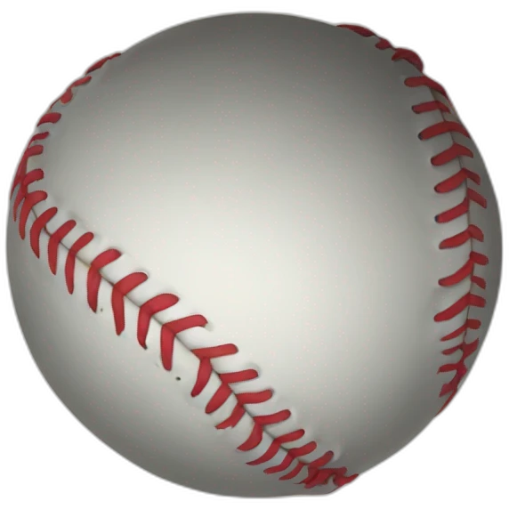 Deflated softball emoji