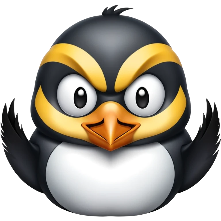 Half penguin half wolverine emoji