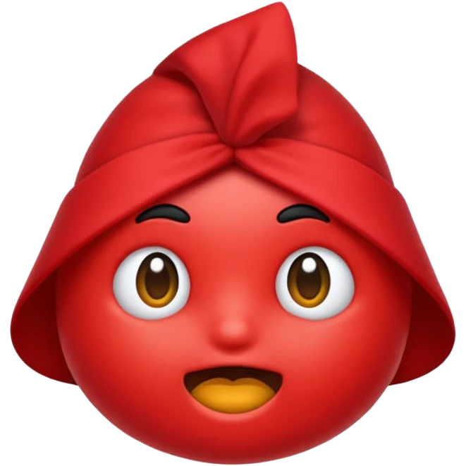 Fiocco morbido rosso emoji