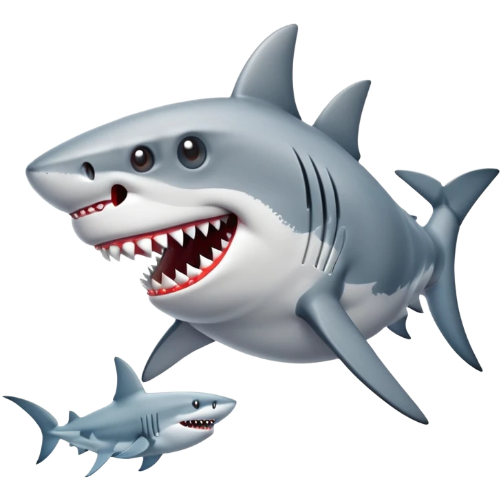 shark with shoes on  emoji