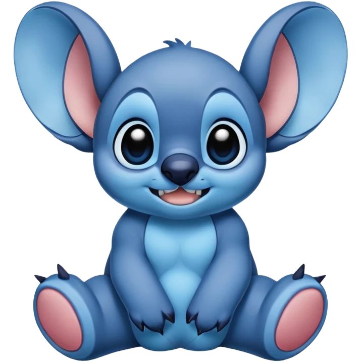 Stitch from Lilo and Stitch, blue alien with big ears emoji