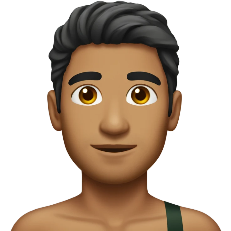 olive skin tone pakistani young swim man emoji