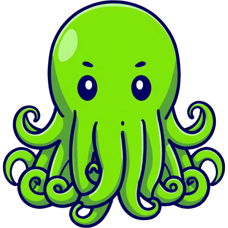 cute smiling Cthulhu emoji