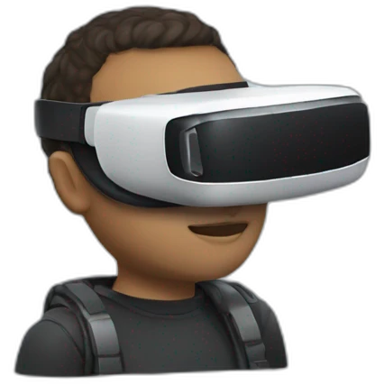 Man with vr casque emoji