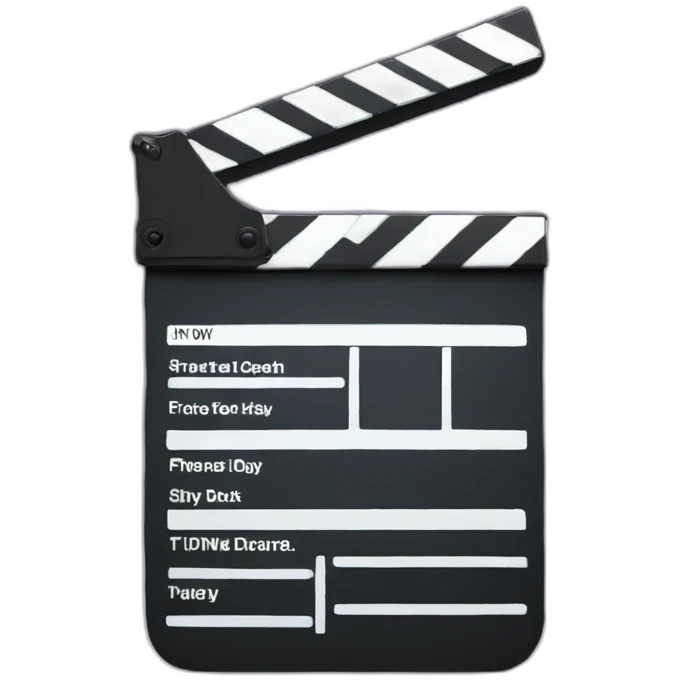 clapperboard emoji
