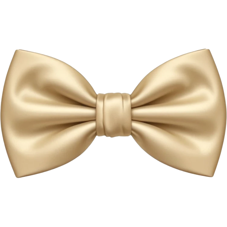 Nœud papillon beige emoji