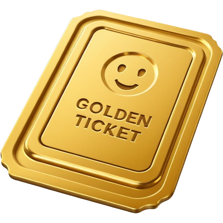 golden ticket emoji