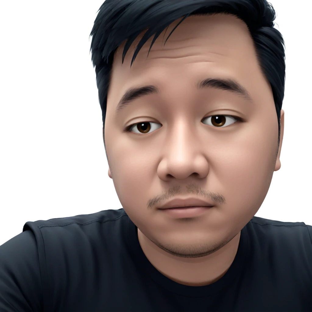 male in black shirt emoji