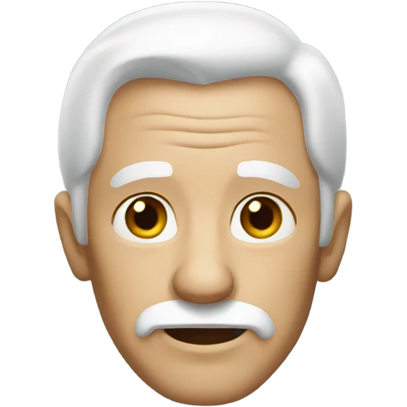 old man with white hair emoji