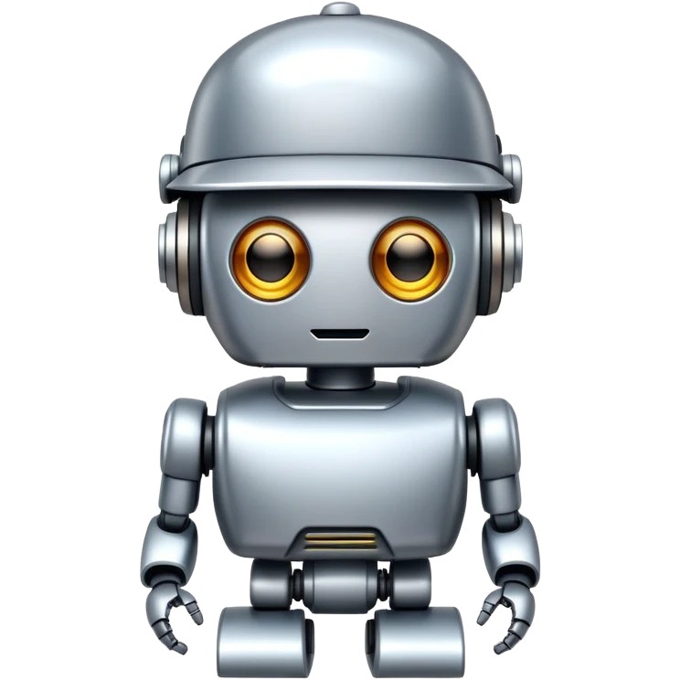 robot with a cap emoji