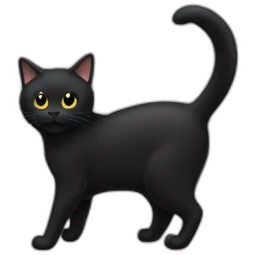 tail-all-black-cat-body emoji