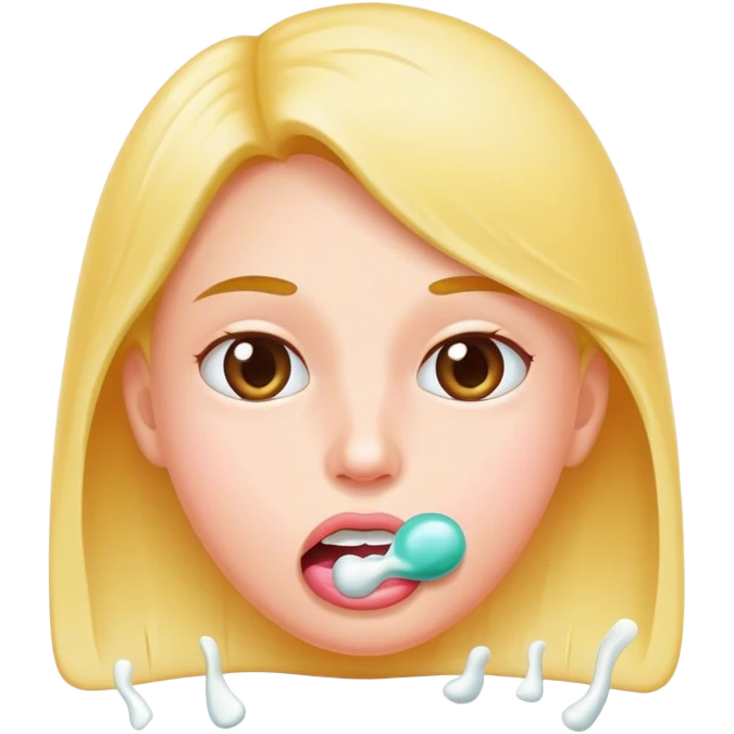 Face with chewing gum  emoji