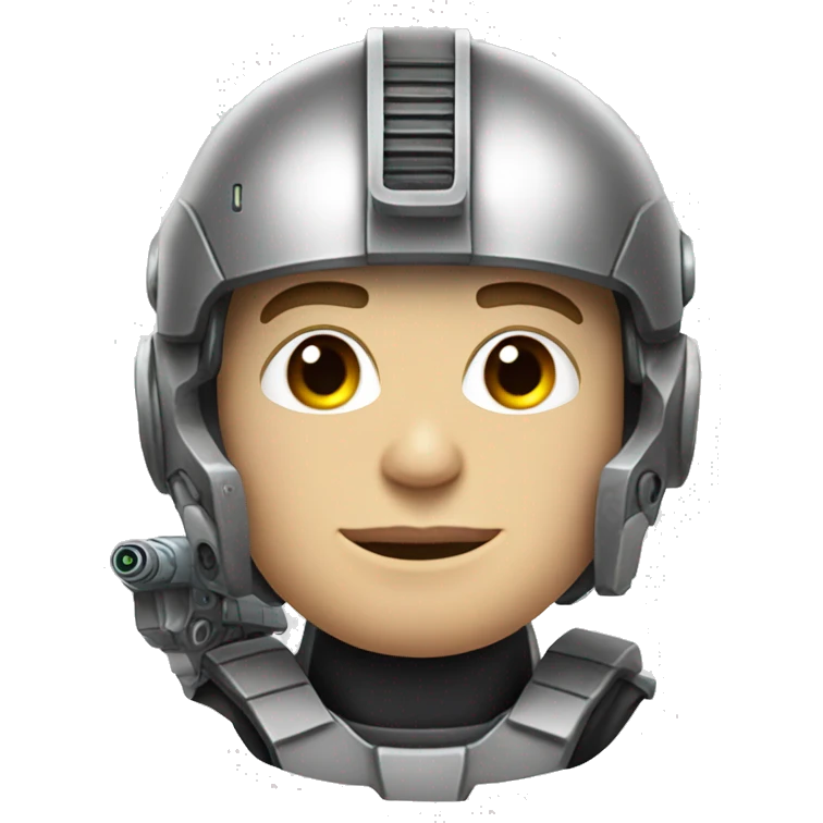 Elon Musk as a Cyborg Soldier emoji