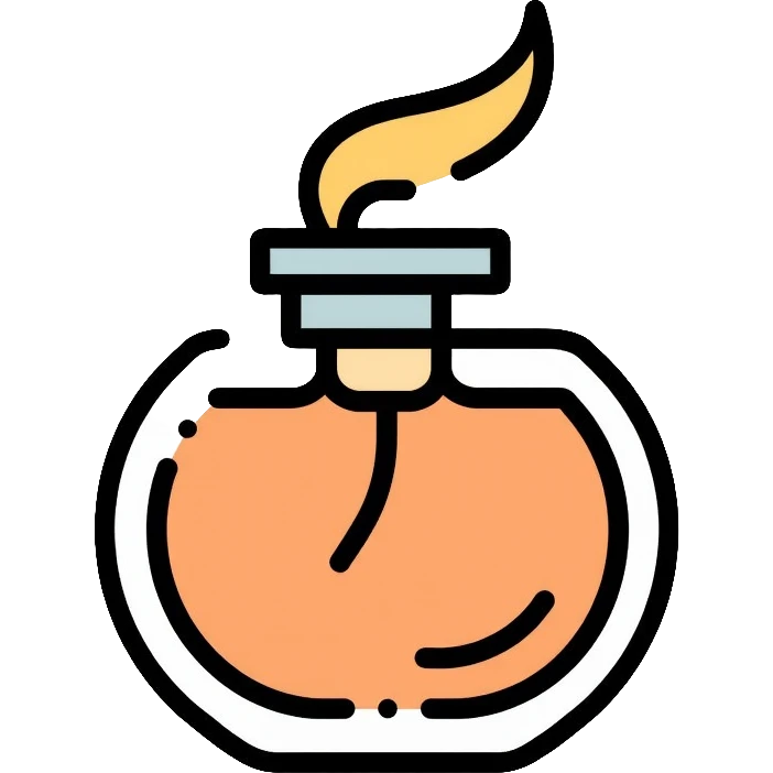 fragrance or perfume with aroma waves emoji