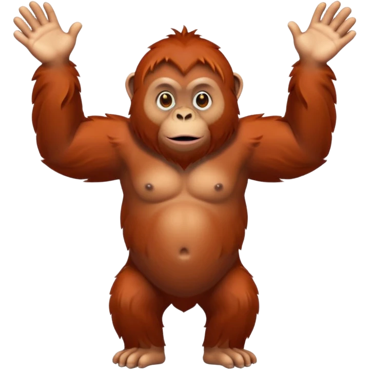 orangutan full body emoji