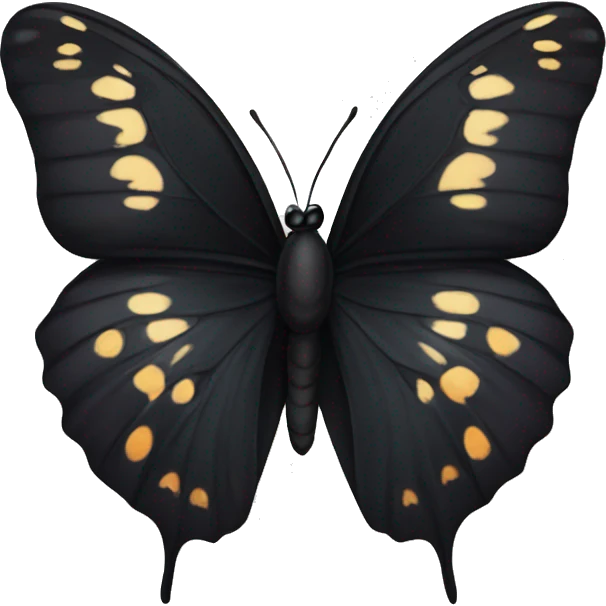 Black butterfly  emoji