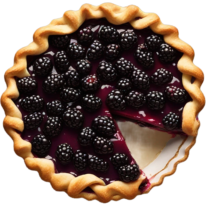 Blackberry pie emoji
