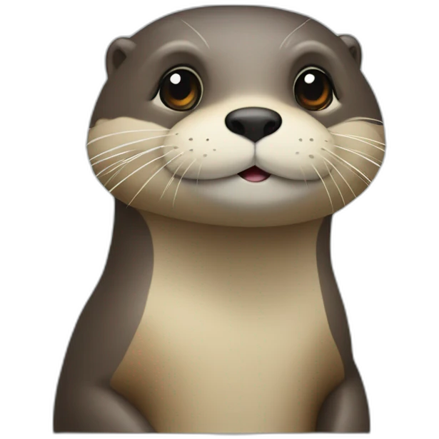 Loutre sur torute emoji