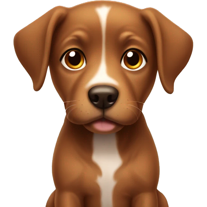 Brown puppy emoji