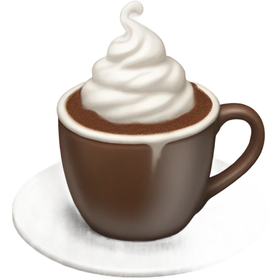 A cup of hot chocolate emoji