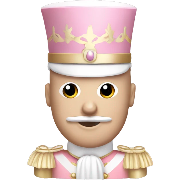 Light pink nutcracker emoji