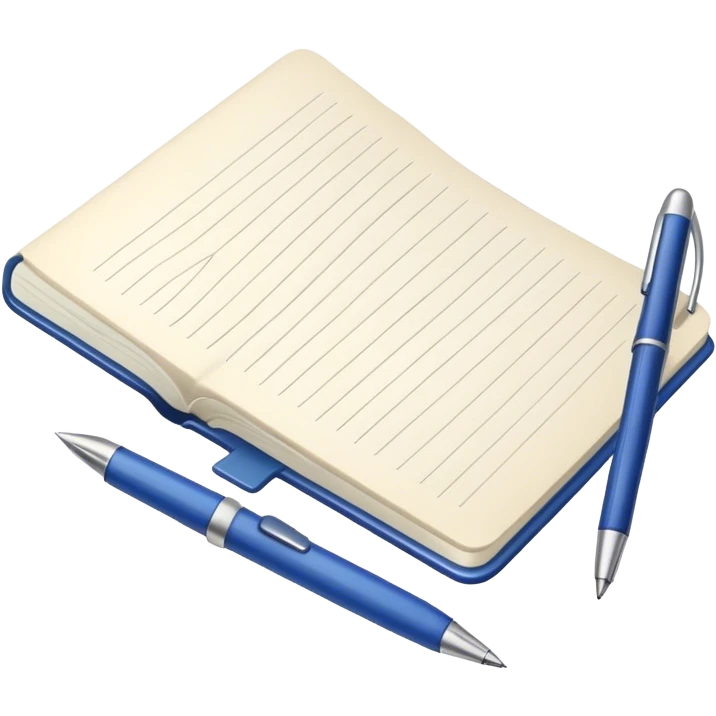 notebook and pen emoji