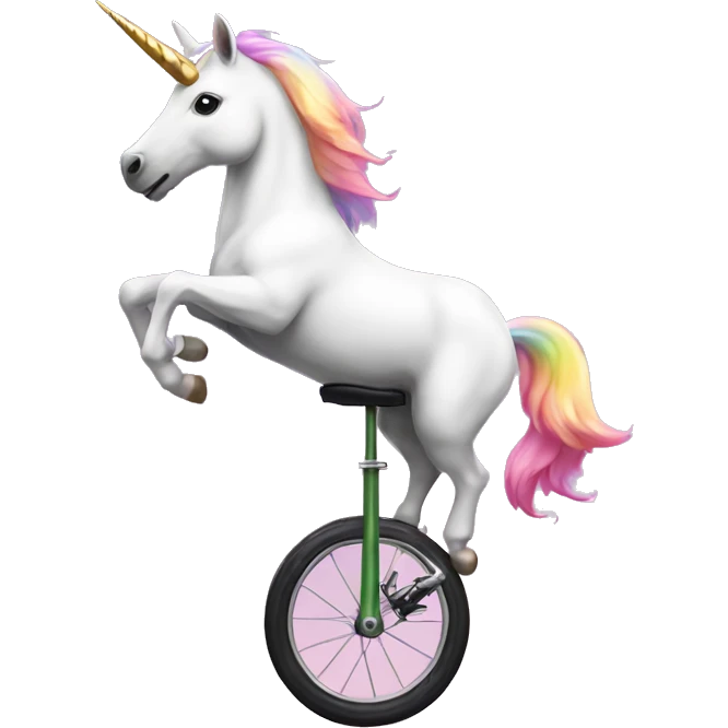 unicorn on a unicycle emoji