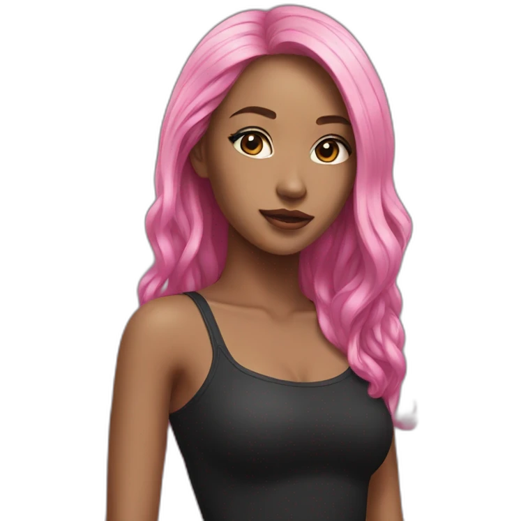 black pink emoji