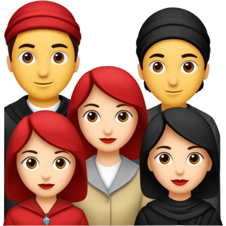 Uzun beyaz tenli toplu saçlı ela gözlü dolgun dudaklı kumral kız emoji