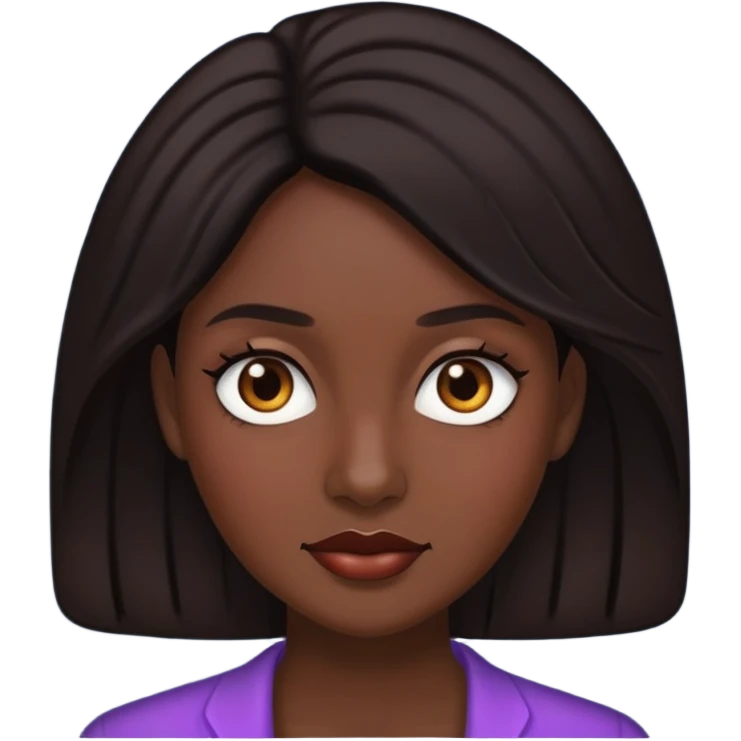Melena morena emoji