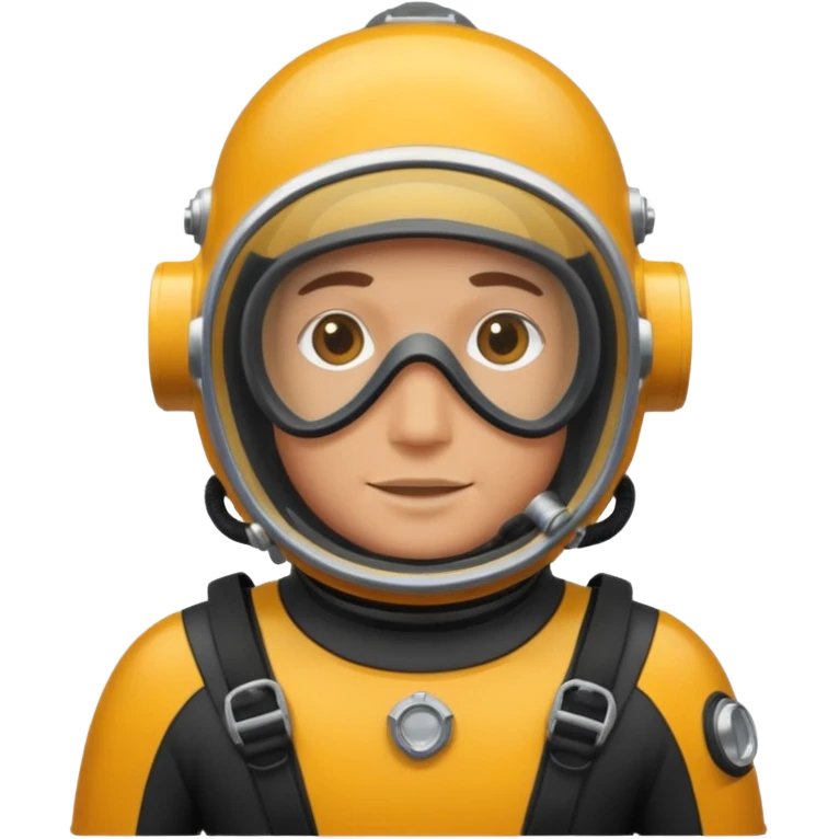 Buceador comercial trabajando emoji