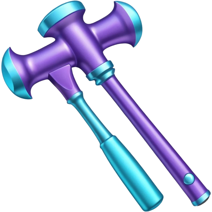 glitter purple and cian hammer ban emoji