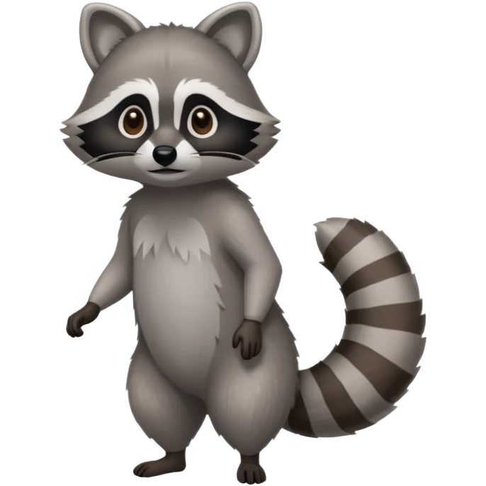 A full body racoon 🦝 emoji emoji