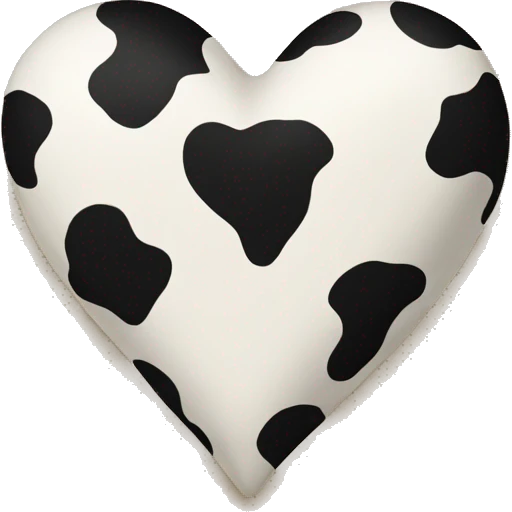 Cowprint heart emoji