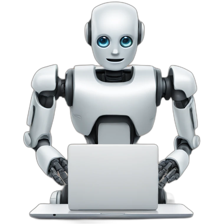 robot resume builder laptop emoji