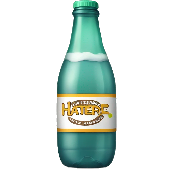 Gaterade bottle but says haterade emoji