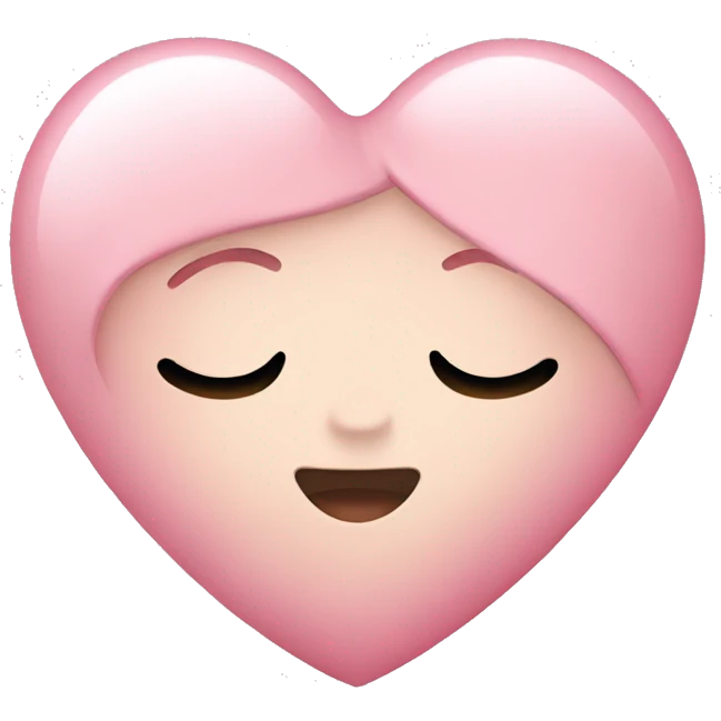 Baby pink heart emoji